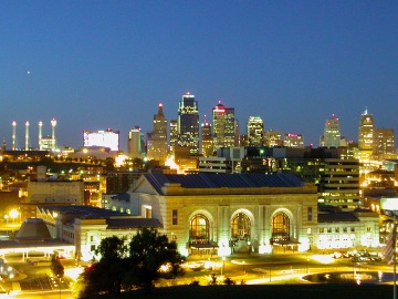 This photo of Kansas City, Missouri at Twilight (with Union Station in the foreground) was taken by Eric Rogers of Kansas City and is used courtesy of the Creative Commons Attribution 2.0 License. (http://commons.wikimedia.org/wiki/File:Kansas-City-Missouri-Downtown_at_Twighlight.jpg)